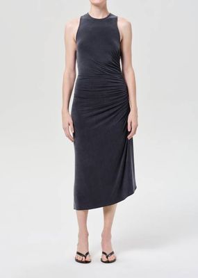 Anya Midi Dress in Grey