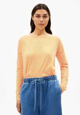 XIANAA STRIPES | oatmilk-light tangerine