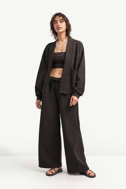 Dawn Wide Leg Pant - Deep Earth Dawn French Terry