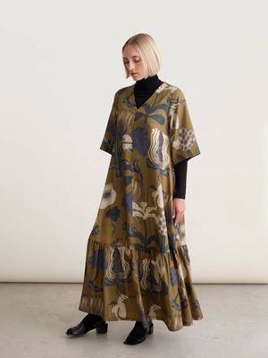 Sea Flowers maxi dress, adults