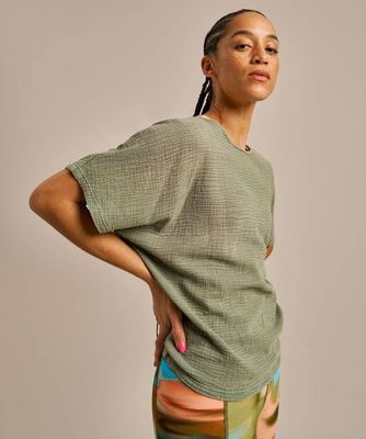 Breathable Cotton Gauze Fluidity Top