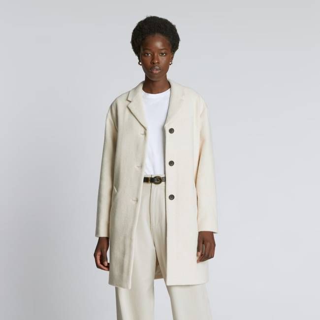 The Italian ReWool® Cocoon Coat | Cream