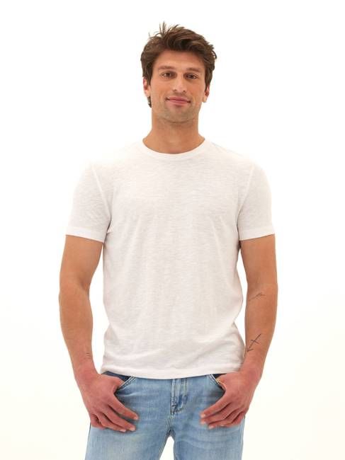 Soloman Slub Linen Short Sleeve Crew Tee