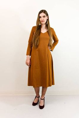 organic jacquard maxi dress