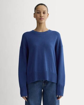 The Boxy Sweater in Everyday Cotton | Bright Cobalt
