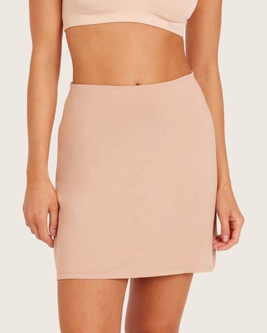 Base Layer Everyday Slip Skirt - Almond