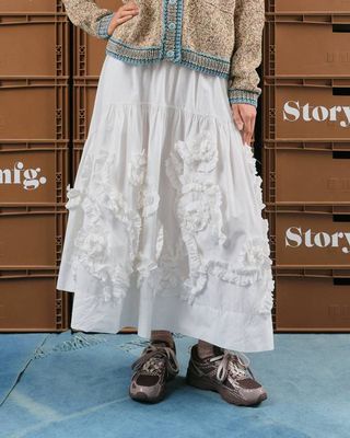 Orbit Skirt - Ecru Fossil