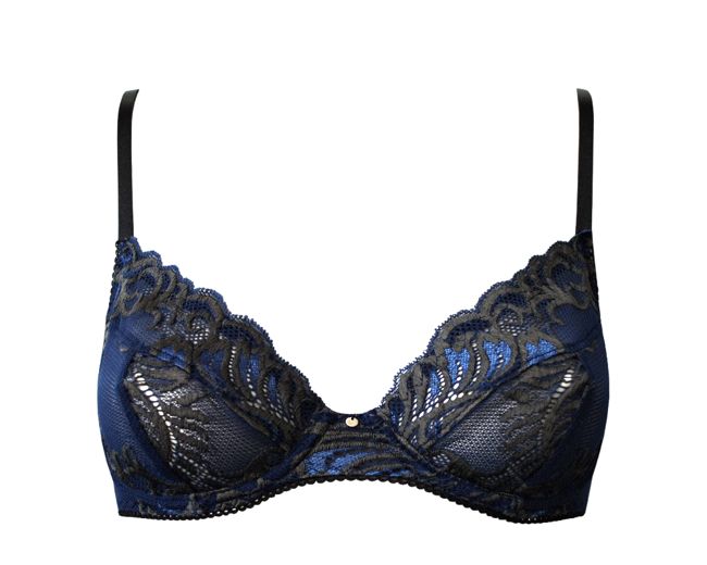 Saga Navy Underwire Bra