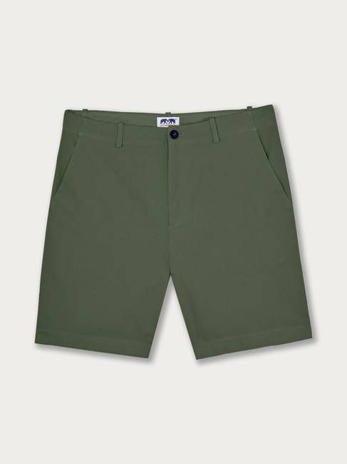 Men's Olive Green Harvey Cotton Shorts