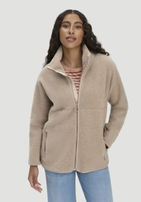 Oversize-Wollfleecejacke aus reiner Bio-Merinowolle