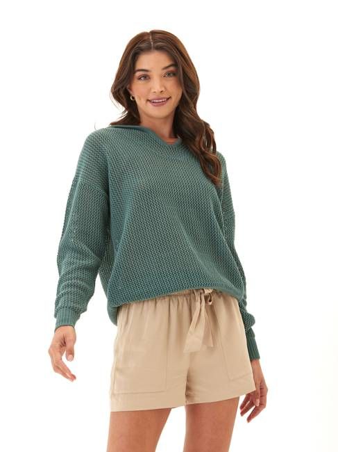 Laurel Beach Knit Pullover Hoodie