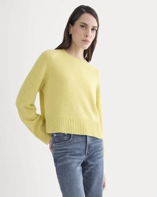 The Boxy Crew in Cashmere | Double Cream Heather