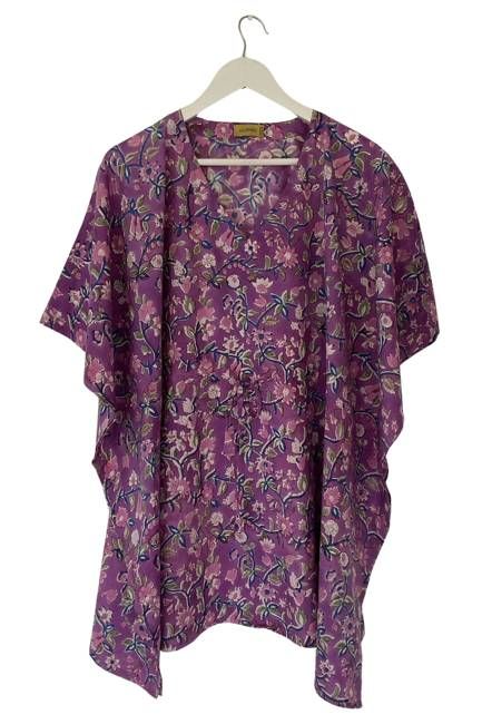 NEW! Block print Kaftan Short No.64