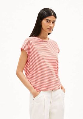 ONELIAA LOVELY STRIPES T-SHIRT | mohnrot-hafermilch