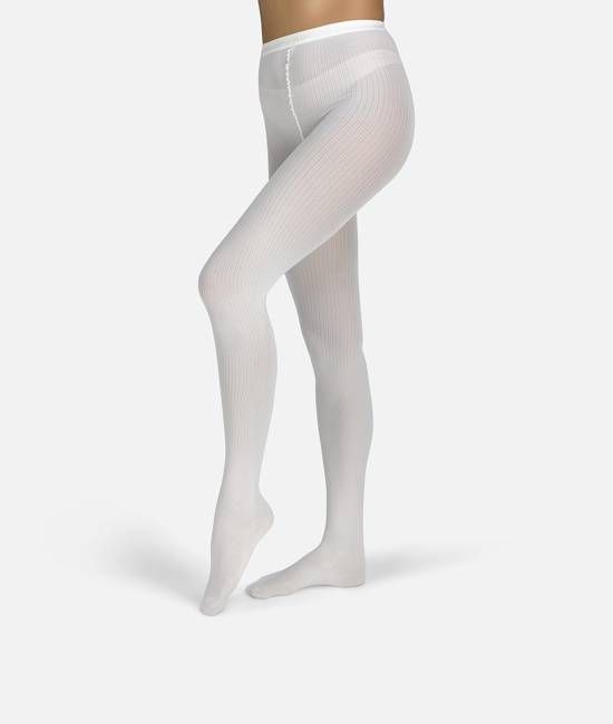 The Rib | Coconut Tights