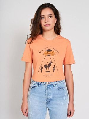 T-SHIRT BIG DOWN IN MEXICO APRICOT UNISEX