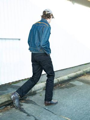 Rad Rufus Dry Black Selvage straight jeans | Nudie Jeans