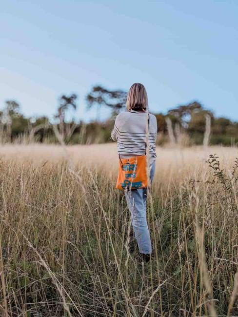 French Utility Bag - Hindi Print - Cora + Spink