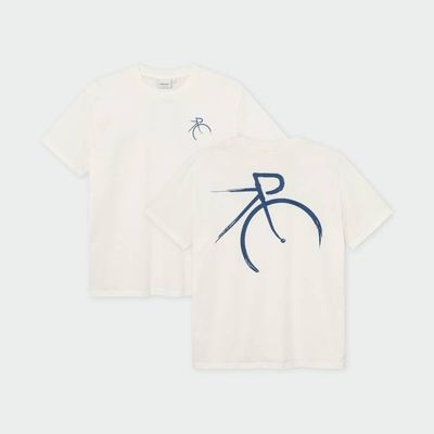 DEDICATED - T-shirt Stockholm Painted Side Bike Off-White
