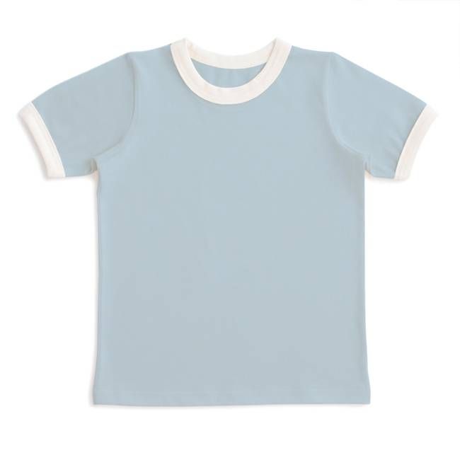 Ringer Tee - Solid Sky Blue