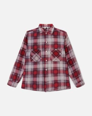 50s Cotton Flannel Shirt -#66