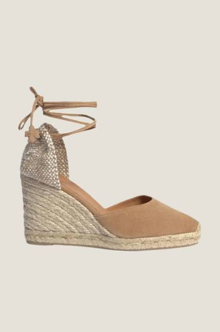 Carina Canvas Wedge Espadrilles | Sand Suede