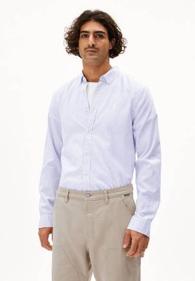 QUAASA STRIPES LANGARMSHIRT | weiß-lapisblau
