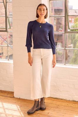 Metallic Top & Jeans