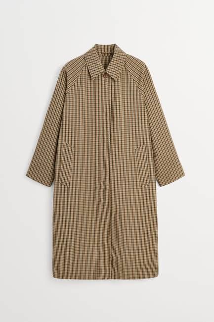 Maryanne coat check - Brown/beige check