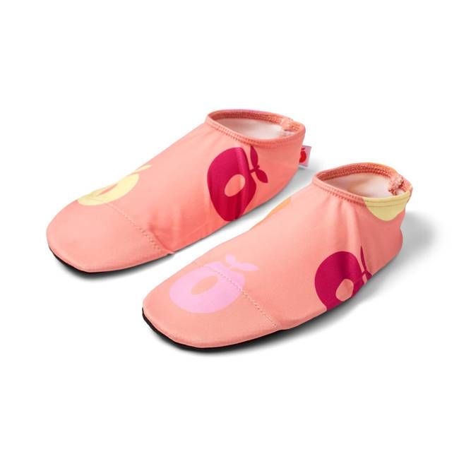 UV50 bathing shoes for children with apples