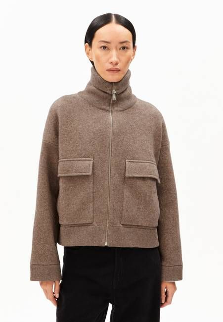 JOANIAAS KNIT JACKET | cinnamon dust melange