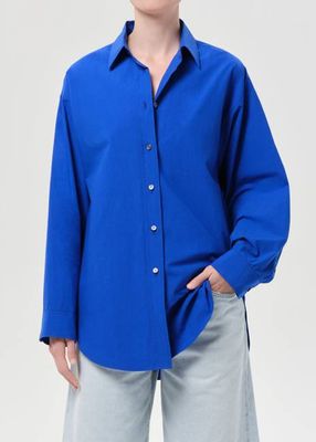 Sona Shirt in Cobalt
