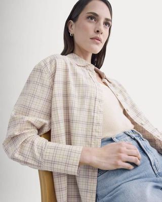 Everyday Shirt in Silky Cotton | Plaid
