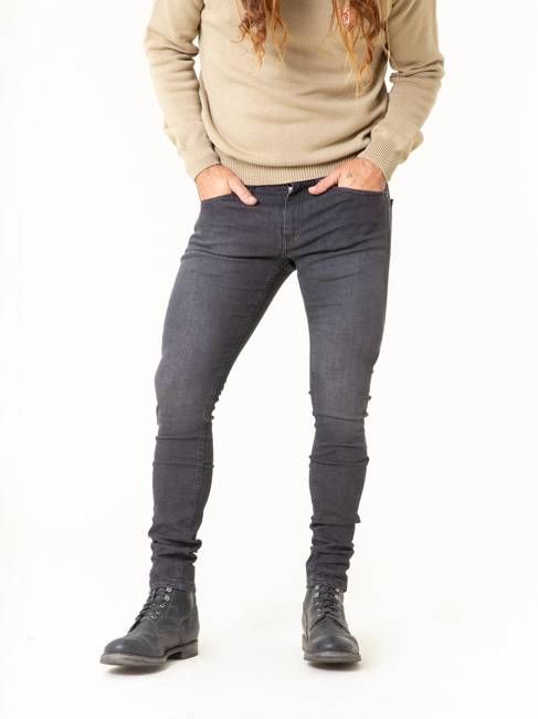 DUTRONC MEN'S SKINNY JEANS MID USED GREY