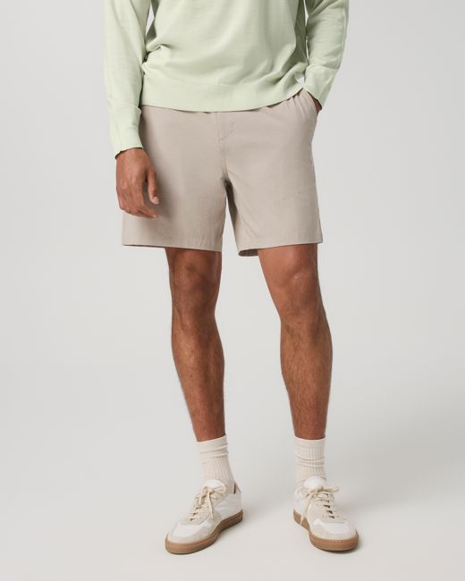 Vuori Aim Elastic Waist Short 7" – Men's Khaki Linen Shorts – Vuori