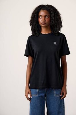 Denver - Cotton T-Shirt in Black