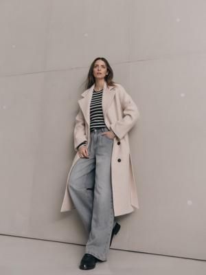 Marlenejeans mit Bundfalte (GOTS)