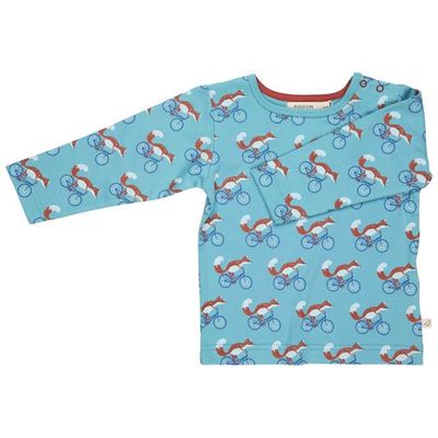 T-Shirt - Cycling Fox, Turquoise