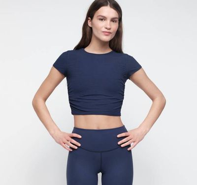 Active Rib Ruched Tee