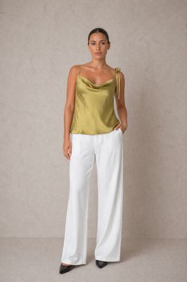 OLIVE ECOVERO SLIP TOP - ARCHIVE SALE