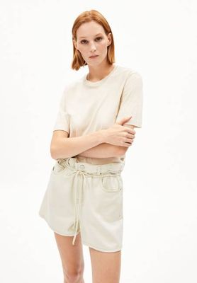 LUALAA T-SHIRT AUS LEINENMISCHUNG| UNGEFÄRBT