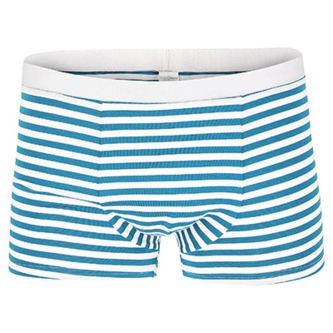 Bio Trunk Shorts / Retro Shorts petrol- weiß - kaufen