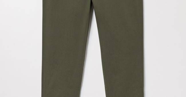 Khaki Green Slim Chino | Tapered Cotton Stretch Trouser | Asket