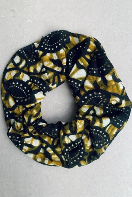 Scrunchie with in Golden Leaf