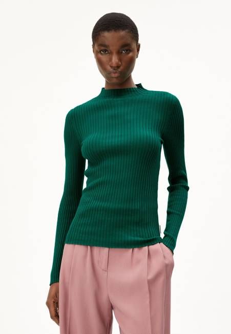 ALAANIA KNIT SWEATER | emerald green