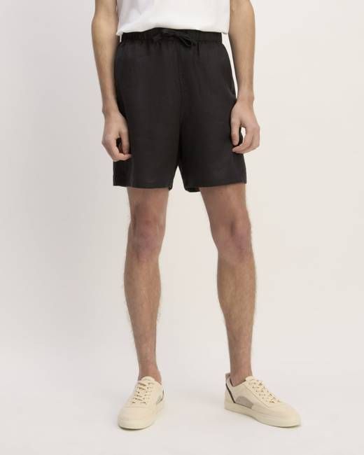 The Linen Easy Short | Black