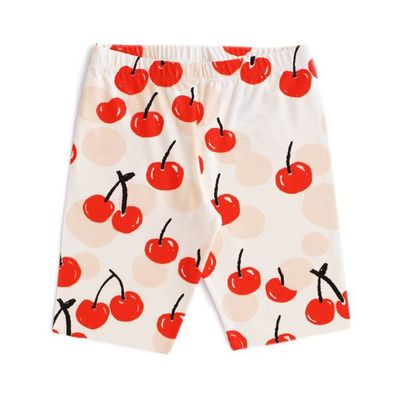 Bike Shorts - Cherries Red