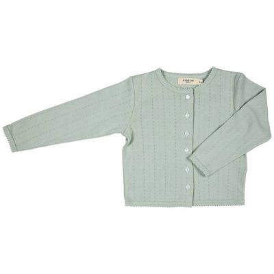 Pointelle Cardigan - Sea Foam