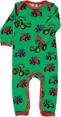 Long-sleeved baby suit with tractors