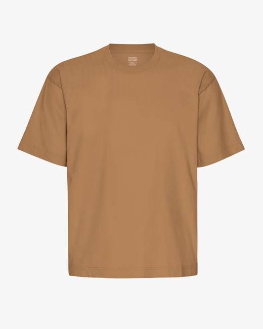 Oversized Organic T-Shirt - Sahara Camel